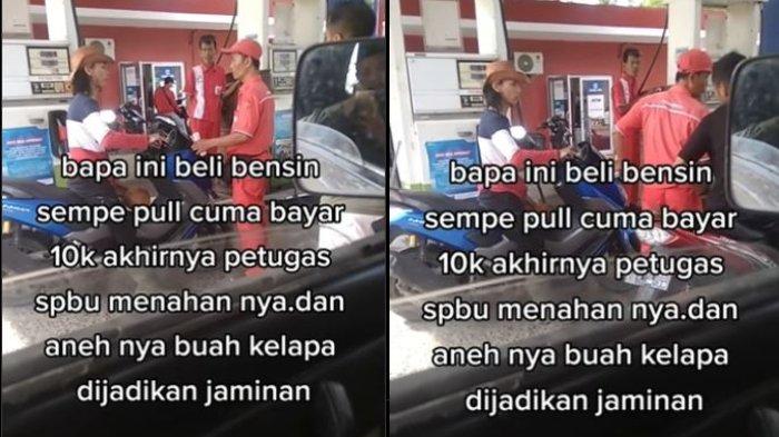 Gaya Elite Ekonomi Sulit, Isi bensin full pengendara Nmax hanya bayar Rp 10 ribu pada Selasa (2/5/2023).