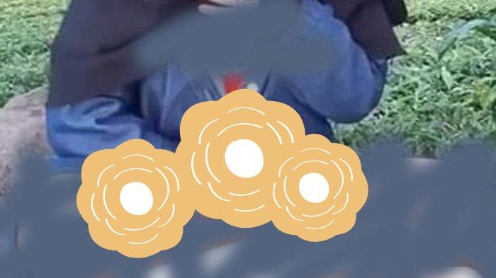 TANGKAPAN LAYAR video viral tak senonoh yang diperankan sosok wanita diduga direkam di kebun teh di Ciwidey, Kabupaten Bandung berikut ini.