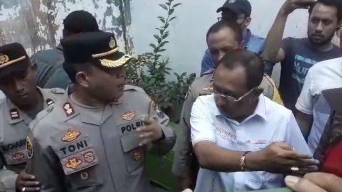 Tangkapan layar Kabag Ops Polrestabes Surabaya, AKBP Toni Kasmiri bersitegang dengan Wakil Wali Kota, Armuji