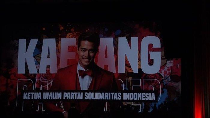 Kaesang Pangarep dideklarasikan jadi Ketua Umum PSI, Djakarta Theater, Jakarta Pusat, Senin (25/9/2023).