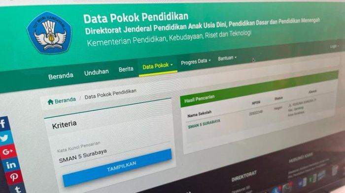 Ilustrasi cara cek NISN dan NPSN buat registrasi akun SNPMB 2023.