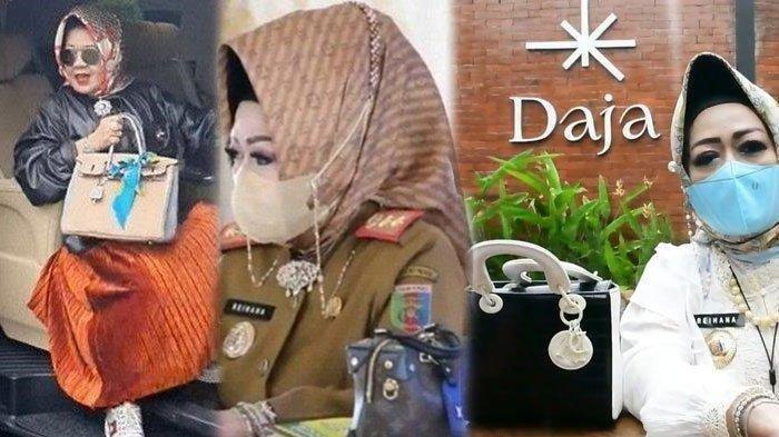 Sosok Kepala Dinas Kesehatan Lampung Reihana yang kerap pamer gaya hidup mewah dan menjabat selama 14 tahun viral di media sosial. (TRIBUN JABAR)