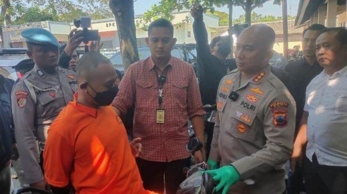 Kapolresta Pati Kombes Pol Andhika Bayu Adhittama meminta keterangan dari Mustain.