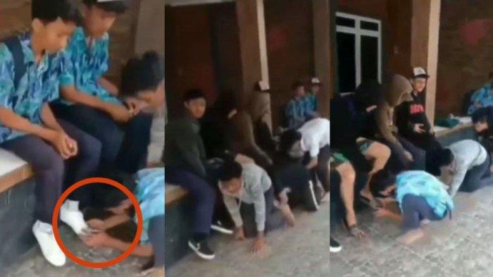 Kasus bullying antar pelajar SMP di Cianjur, Jawa Barat.