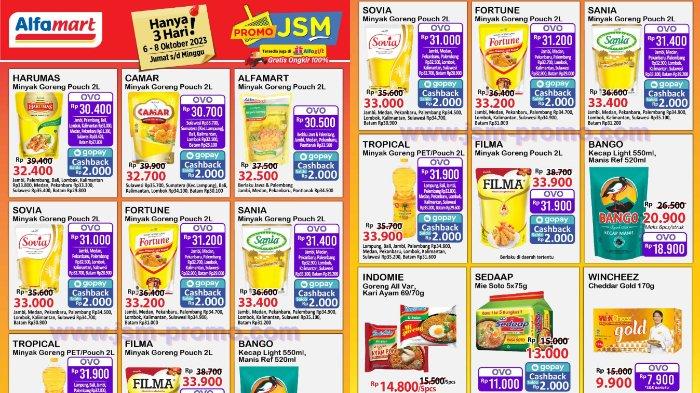 Katalog Promo JSM Alfamart 6-8 Oktober 2023: Diskon Minyak Goreng Murah 2L Mulai dari Rp30.400