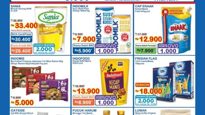 Katalog Promo JSM Indomaret 13-15 Oktober 2023:Minyak Goreng Sania 2L Bayar Pakai BNI Cuma Rp 28.400