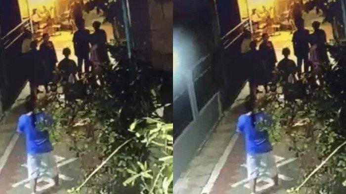 Rekaman CCTV yang diduga memperlihatkan Ketua DPC Partai Gerindra Kota Semarang, Joko Santoso, menunjukkan gestur marah kepada seorang warga.