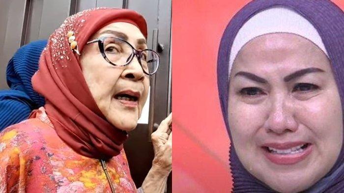 Venna Melinda (kanan) menolak bertemu Ibu Ferry Irawan, Hariati (kiri) yang datangi rumahnya.