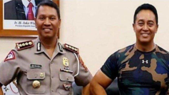 Kombes Bhirawa Braja Paksa (kiri), adik bungsu Jenderal Andika Perkasa.