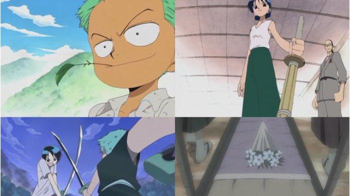 Kuina dan Zoro di One Piece.