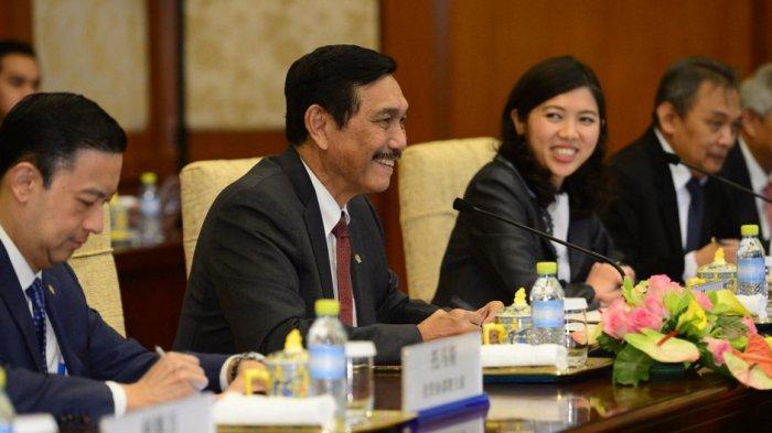 Luhut Binsar Pandjaitan ketika sedang berada di Wisma Negara Diaoyutai di Beijing pada tanggal 12 April 2018.