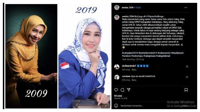 Melalui unggahan itu, Anis Khairunnisa ternyata telah maju sebagai Caleg DPRD Kabupaten Indramayu tahun 2009.