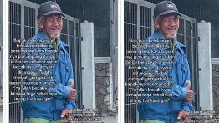 Nasib Kakek Niat Nolong Tapi Malah Kehilangan, Dipinjam Pria untuk Beli Rokok