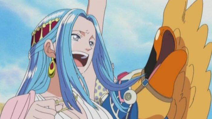 Nefertari Vivi Mengucapkan Selamat Tinggal Kepada Topi Jerami di One Piece