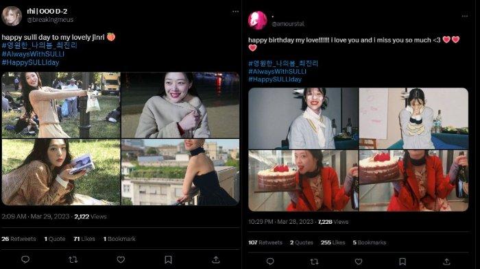 Netizen ucapkan selamat ulang tahun ke mendiang Sulli f(x)