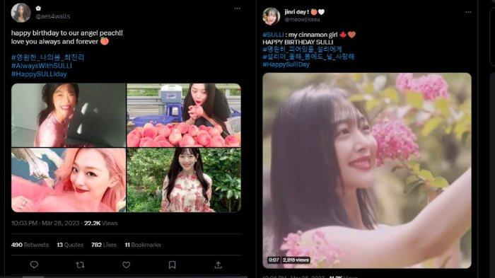 Netizen ucapkan selamat ulang tahun ke mendiang Sulli f(x)