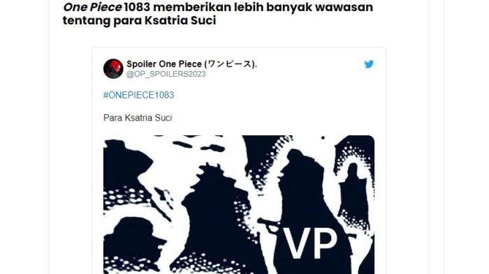 One Piece 1083 memberikan lebih banyak wawasan tentang para Ksatria Suci