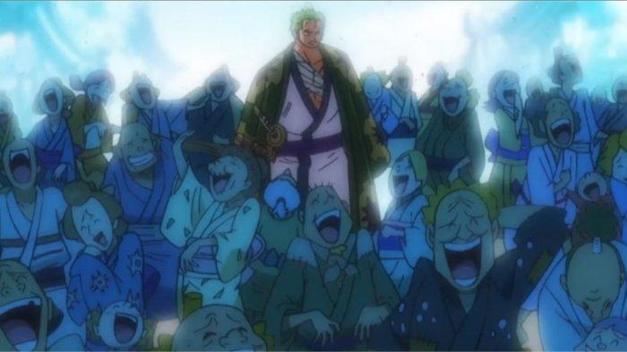 Penduduk Ebisu One Piece tertawa