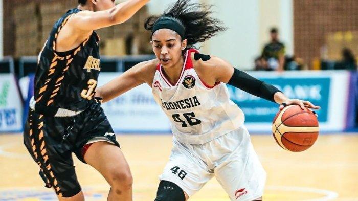 Pebasket andalan Timnas Basket Indonesia, Peyton Whitted ketika bertanding menghadapi Malaysia di SEA Games 2023, Kamis (11/5/2023).