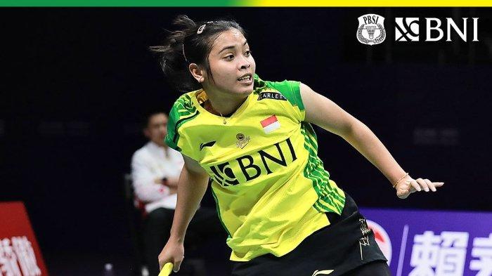 Penampilan Gregoria Mariska di Sudirman Cup 2023 pada Jumat (19/5/2023).