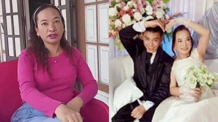 Pernikahan Mariana (41) dan Kevin (16) di Bekut, Tebas, Kabupaten Sambas, Kalimantan Barat.