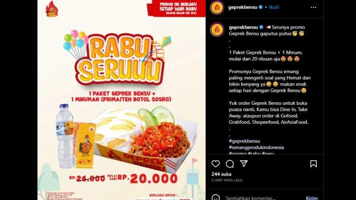 Promo Geprek Bensu