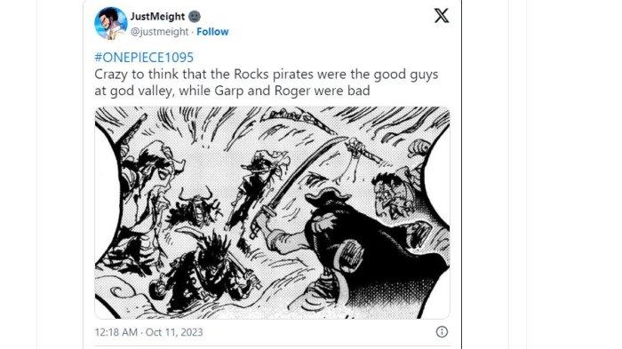 SPOILER One Piece chapter 1095: Fakta Mengerikan yang Dilakukan Naga Langit dalam Insiden God Valley