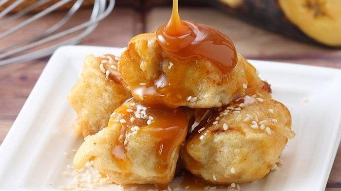 Pisang goreng karamel