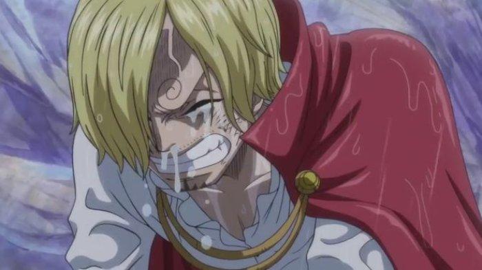 Sanji menangis di One Piece.