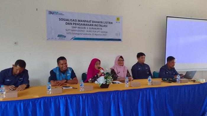 Sosialisasi Manfaat Bahaya Listrik dan Pengamanan Instalasi di SMPN Negeri 3 Surakarta, Selasa 22 Agustus 2023