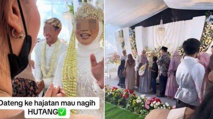 Sosok pengantin wanita yang ditagih utang di pelaminan ternyata bukan orang sembarangan.