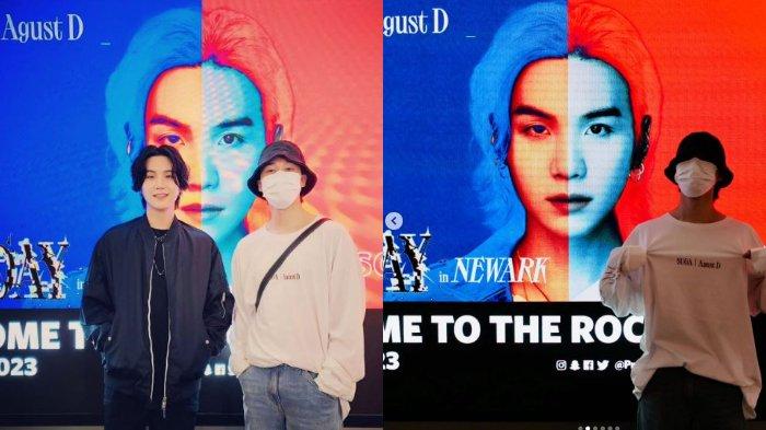 Suga BTS alias AGUST D dan Jimin BTS
