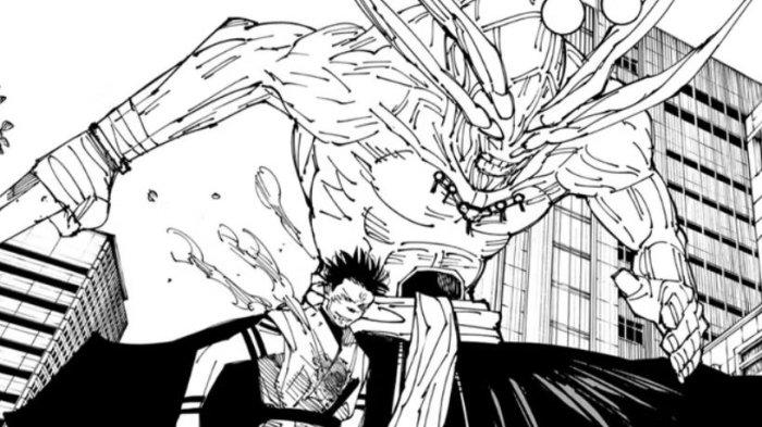 Sukuna dan Mahoraga dari Jujutsu Kaisen di manga bab 227