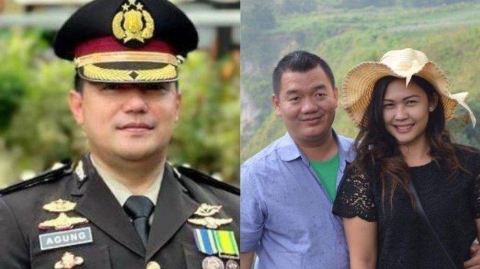 Kolase foto Kompol Agung Basuni, Joni dan istrinya Luky Sundari