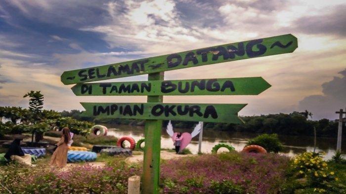 Taman Bunga Impian Okura di Kecamatan Rumbai Pesisir Kota Pekanbaru.
