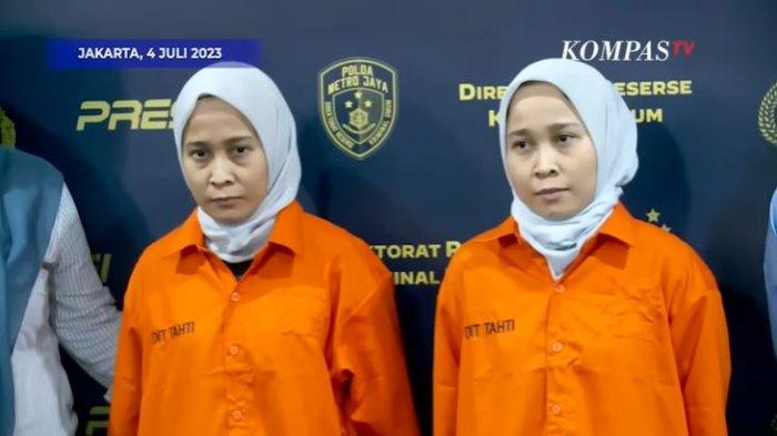 Tampang Si Kembar Rihana dan Rihani Pakai Baju Tahanan dan Diborgol!