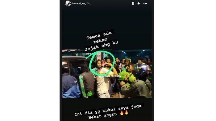Tampang pengemudi ojol yang melakukan pemukulan kepada Youtuber Laurend Hutagalung dan krunya.