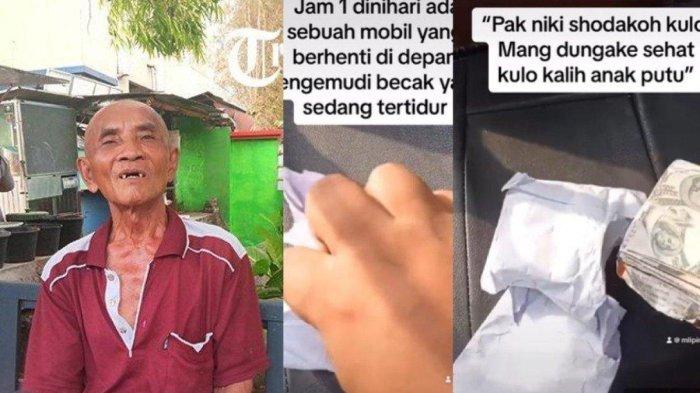 Sosok Tukiman, tukang becak yang diprank amplop sedekah isi koran
