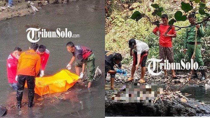 Penemuan tubuh manusia di bawah Jembatan Sesek Dawung Kulon (kiri) dan tangan di aliran sungai wilayah Pringgolayan (kanan), Kecamatan Serengan, Kota Solo, Jawa Tengah, Minggu (21/5/2023). Setidaknya ada 5 bagian tubuh manusia ditemukan di lokasi berbeda. Benarkah korban mutilasi?