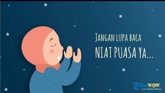 Ilustrasi membaca niat puasa Ramadhan