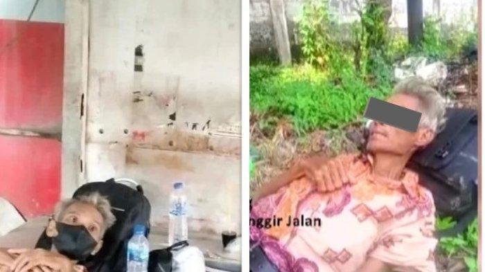 Pria 51 Tahun Kondisi Sakit Diduga Dibuang Anak Kandungnya di Tanah Pinggir Jalan Tangerang