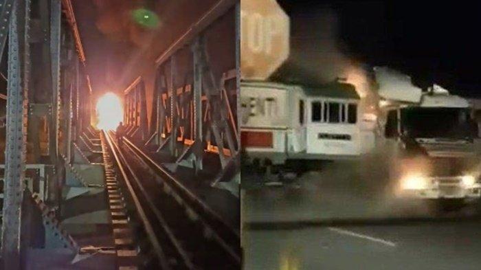 Sejumlah penumpang KA Brantas menceritakan aksi heroik masinis dan asistennya saat kereta yang ditumpanginya sebelum sebuah truk tronton di Semarang, keluar dengan berjalan tertatih-tatih