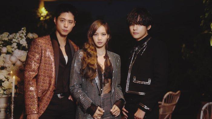 V BTS, Lisa BLACKPINK, dan Park Bo Gum Berfoto Bersama di Prancis