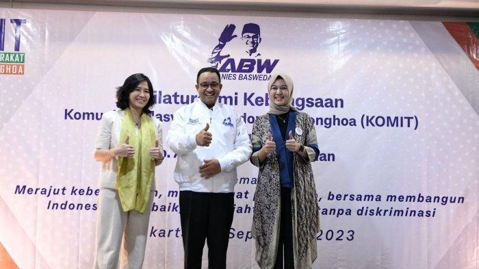 Bakal capres Anies Baswedan menghadiri acara diskusi Silaturahmi Kebangsaan Komunitas Masyarakat Indonesia Tionghoa di Meruya, Jakarta Barat, Jumat, (15/9/2023)