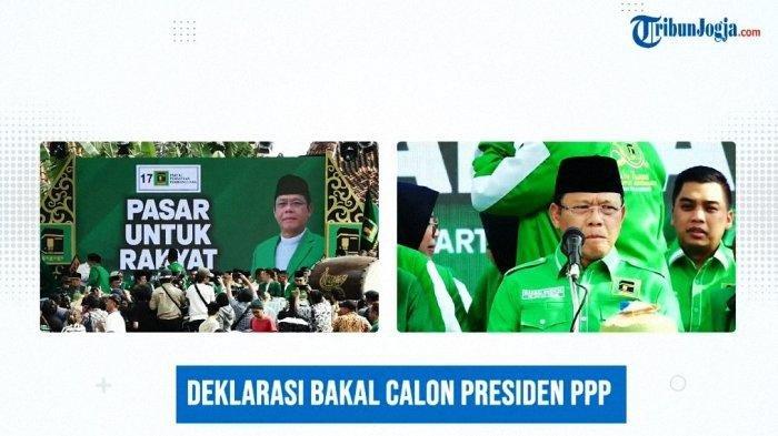 Deklarasi Bakal Capres 2024 PPP di Pakem, Sleman, DIY, Rabu (26/4/2023)