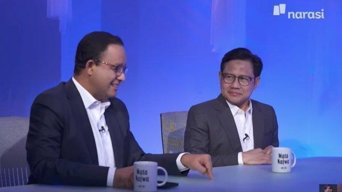 Pasangan Anies Baswedan-Cak Imin saat dalam acara Narasi