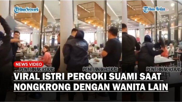 Viral Istri Ngamuk Usai Pergoki Suami Nongkrong dengan Wanita Diduga Selingkuhan