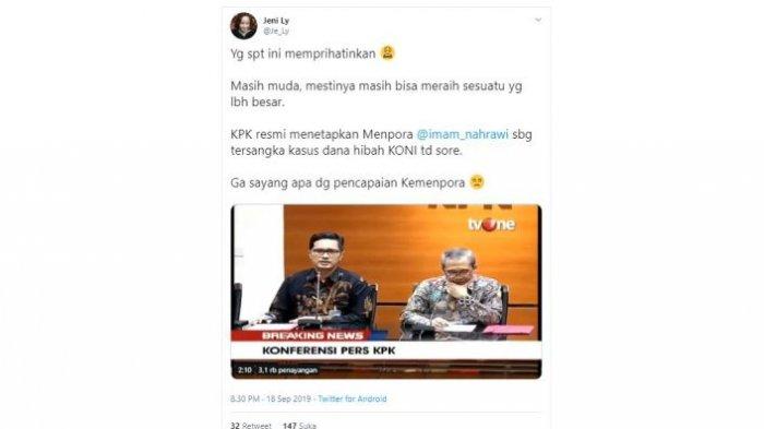 akun imam nahrawi diprivat