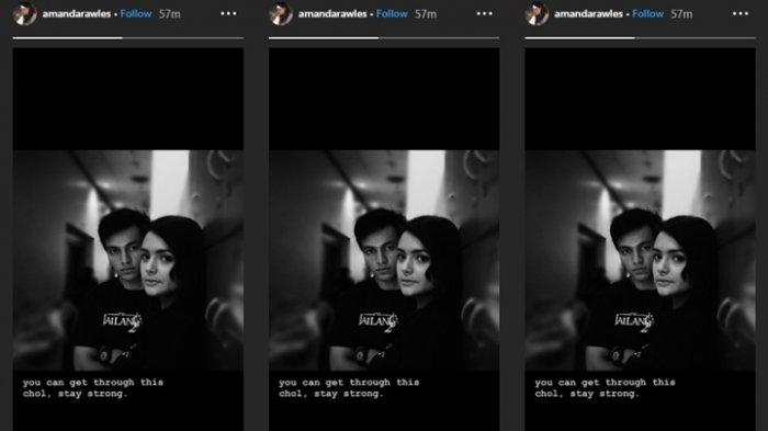 amanda rawles beri semngat jefri nichol