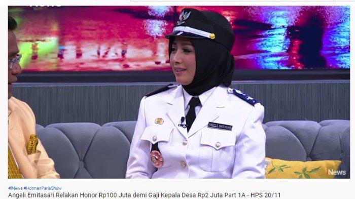 Angeli blak-blakan mengatakan bahwa gaji yang diterimanya hanya sekitar 2 juta per bulan.